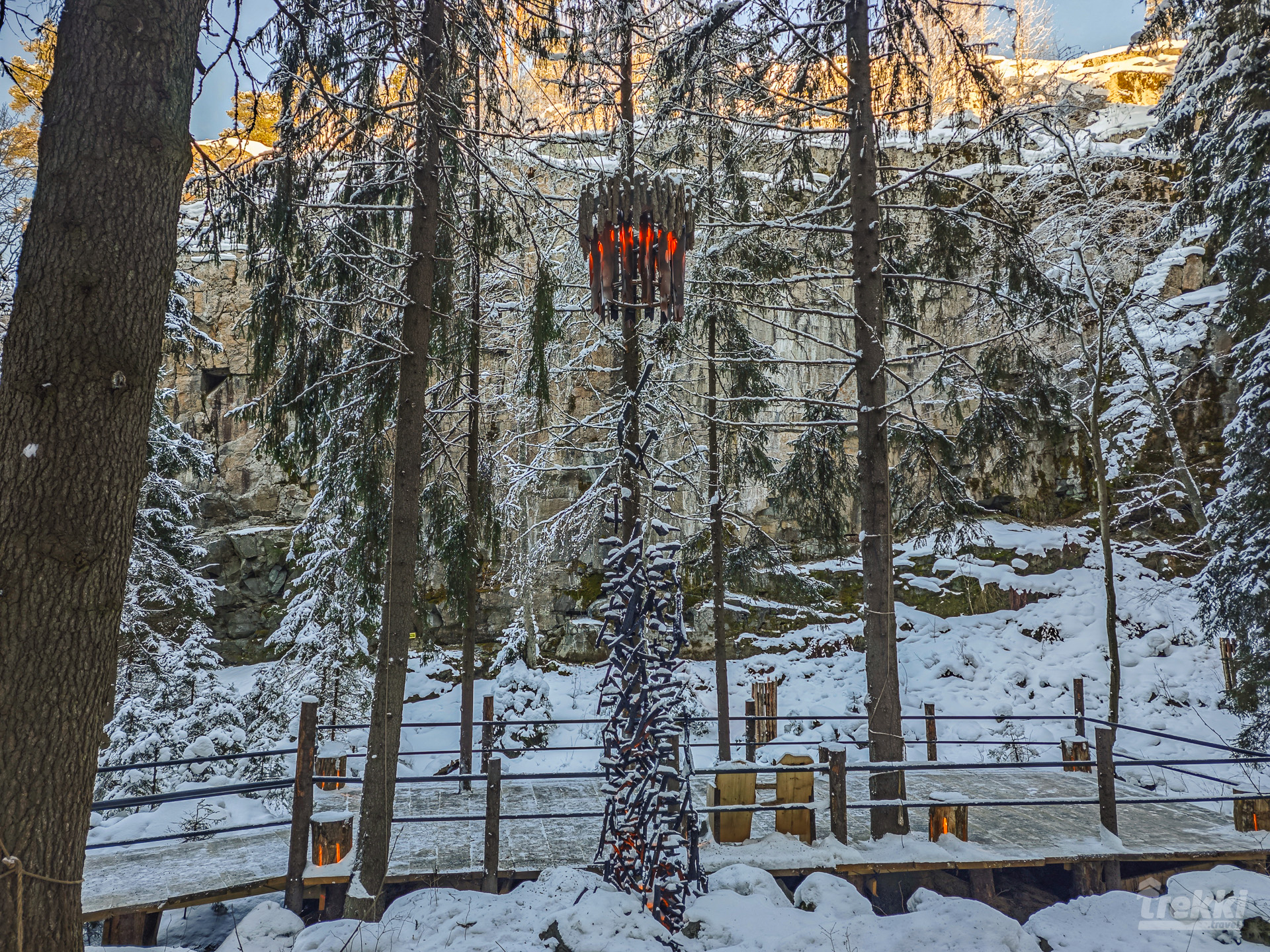 Зимняя Карелия. Горный парк Рускеала, гора Паасо, Древний вулкан Кирьявалахти, Северная Фиваида
